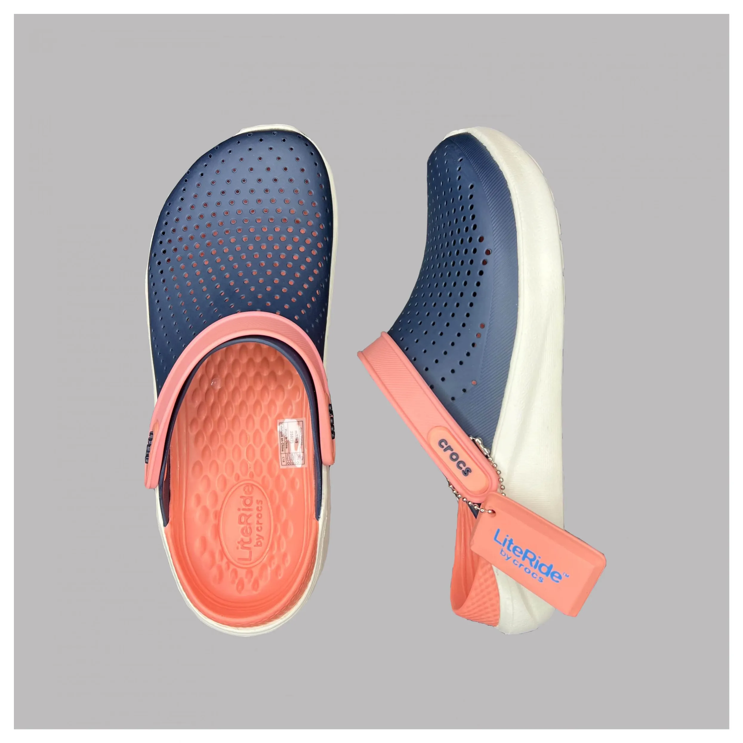 صندل کراکس لایت راید سرمه‌ای گلبهی