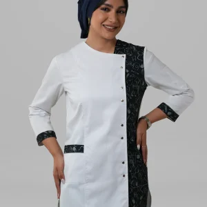 روپوش زنانه ترکیبی طرح مدیکال مشکی