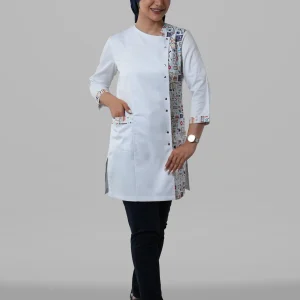 روپوش زنانه ترکیبی طرح مدیکال بنفش