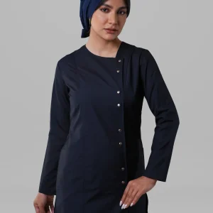 روپوش زنانه مدل مدیکال سرمه‌ای